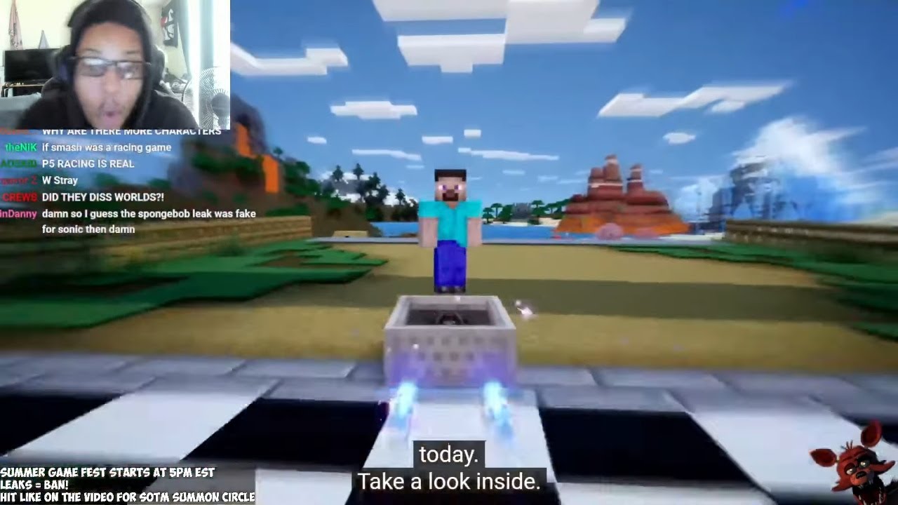 MINECRAFT IN SONIC RACING CROSS WORLDS