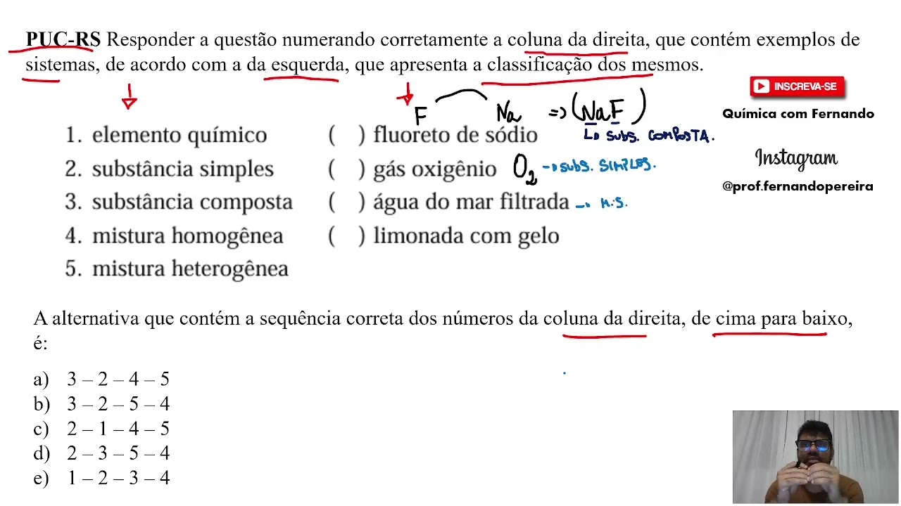 (PUC-RS) Responder a questão numerando corretamente a coluna da direita, que contém exemplos de