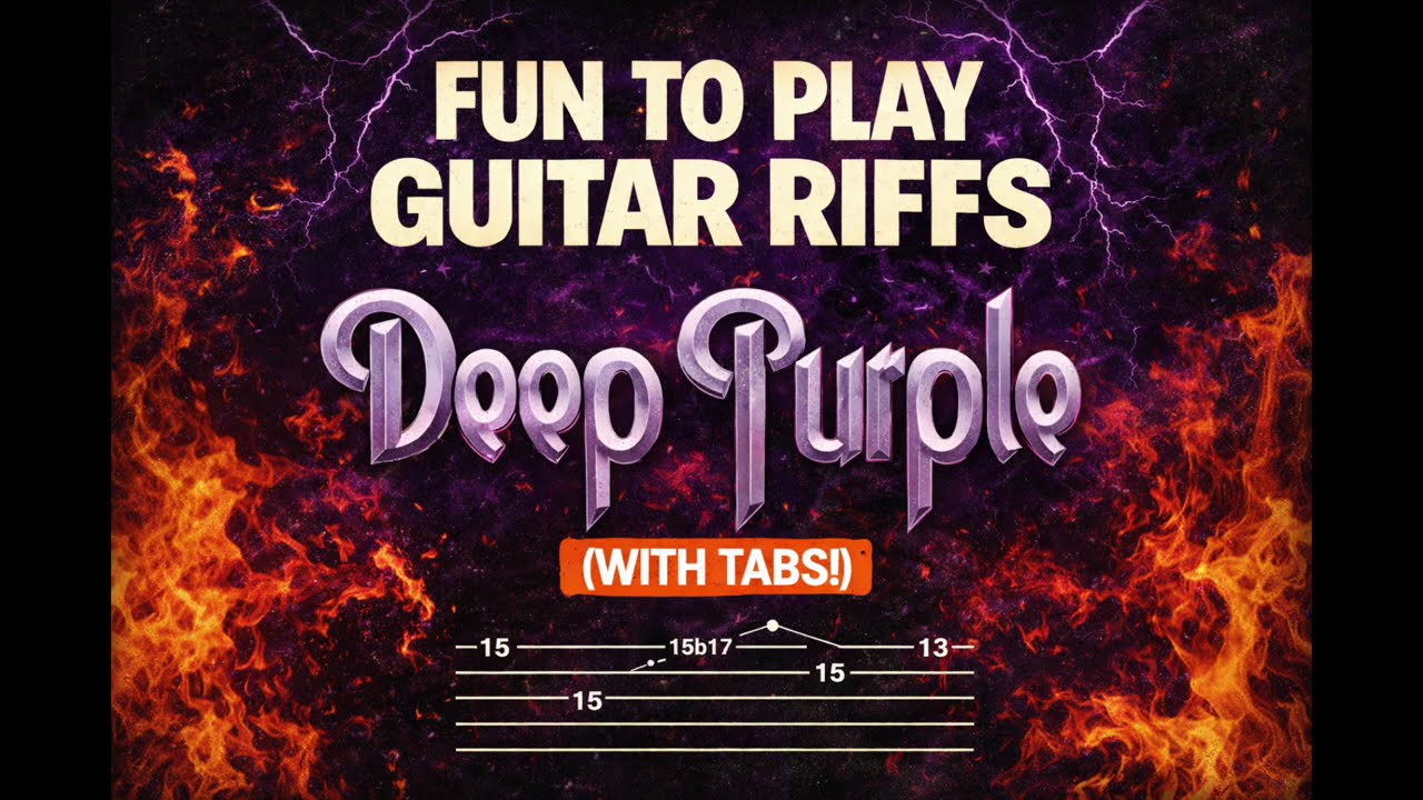 Fun to Play Guitar Riffs: Deep Purple (With Tabs! )