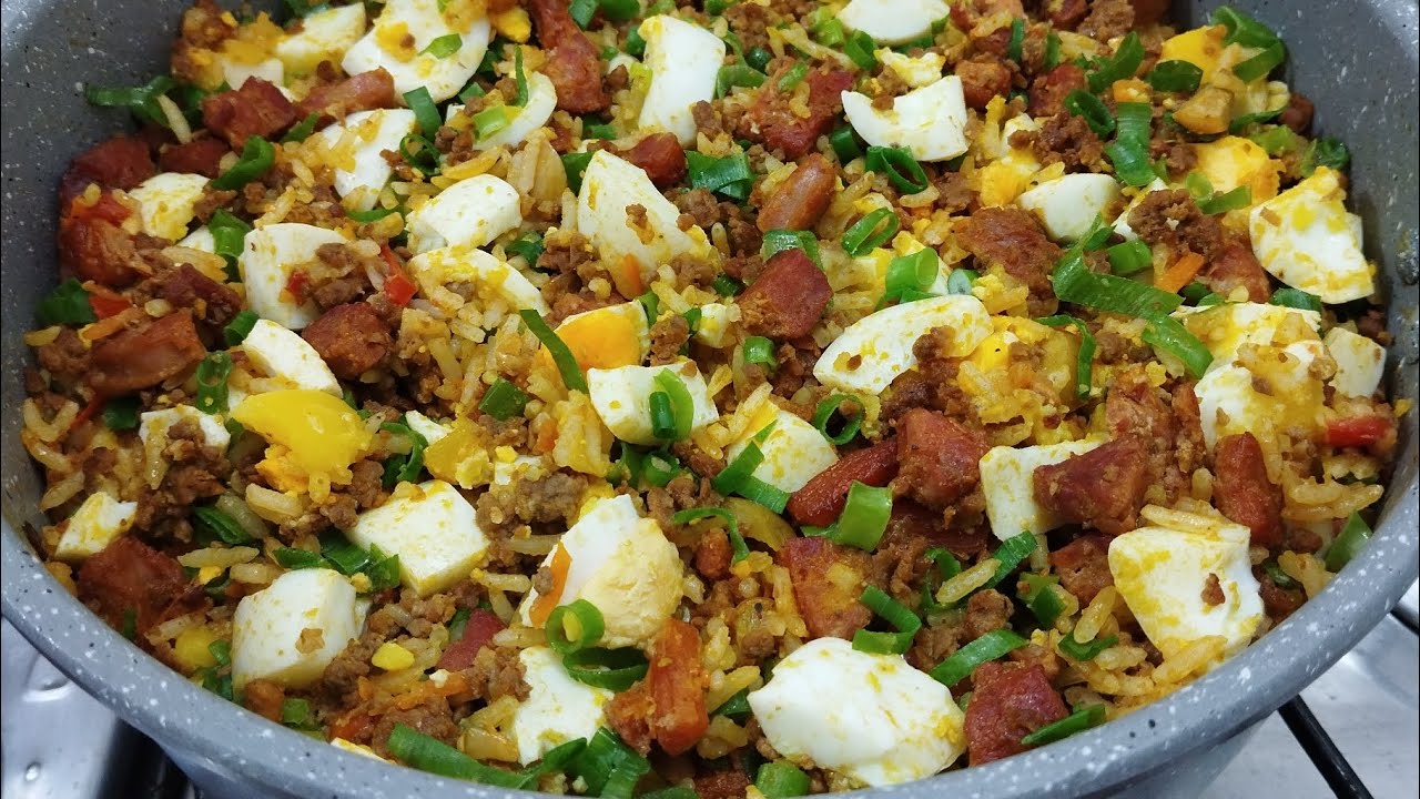 ARROZ 🌾 COM CARNE MOÍDA /REFEIÇÃO PERFEITA EM UMA PANELA SÓ 😋