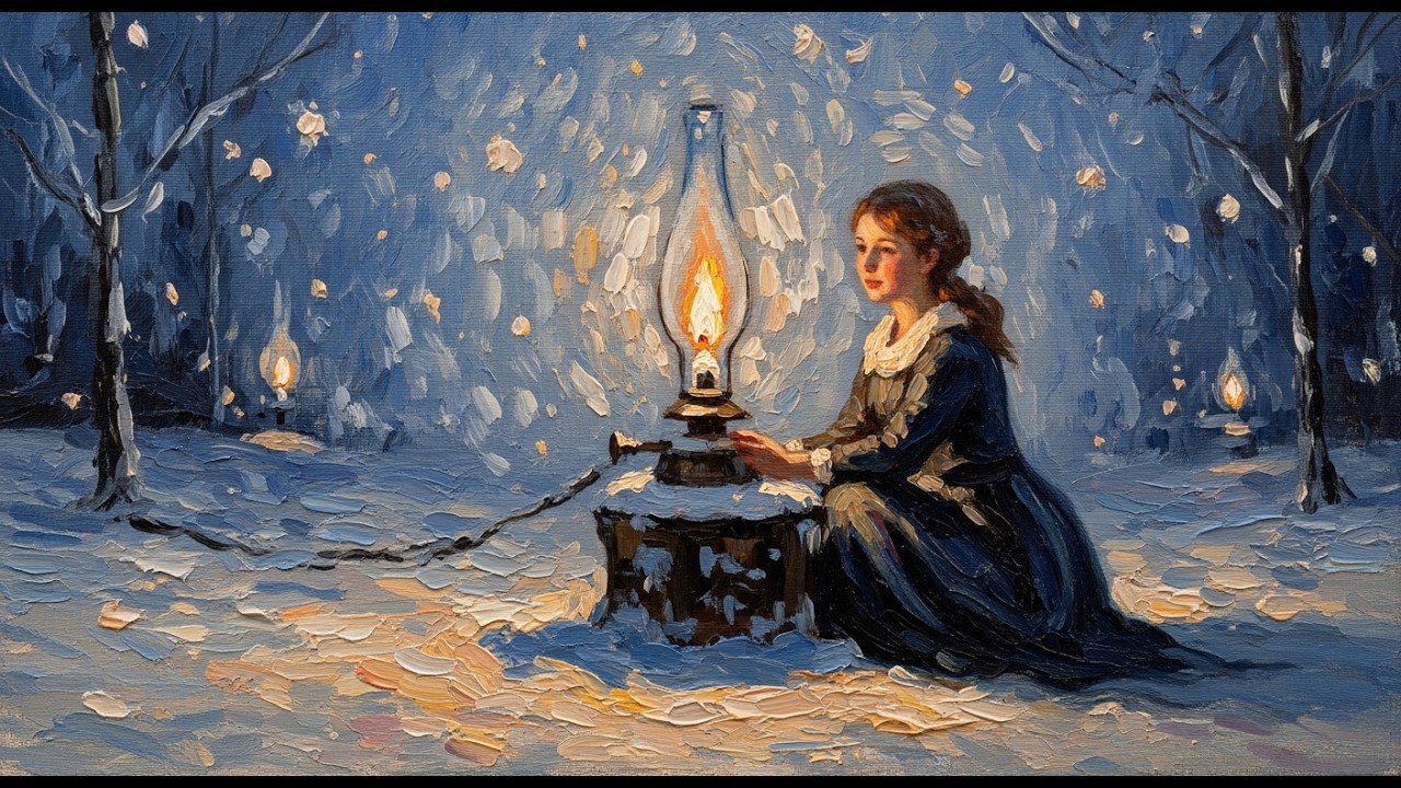 Snowy Victorian Night | Slow Cinematic Classical Music | Oil Painting Atmosphere