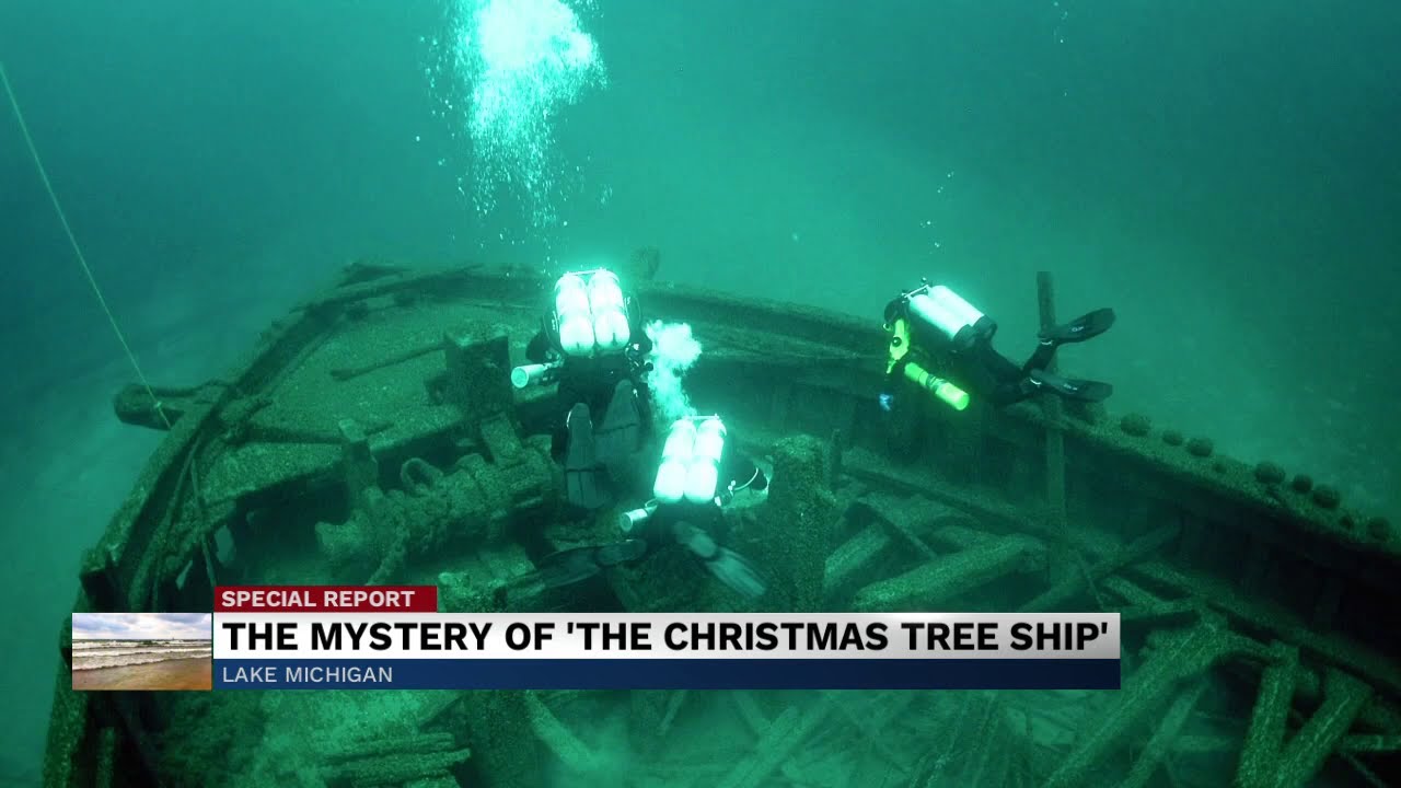 A 'Christmas Tree Ship' at the bottom of Lake Michigan