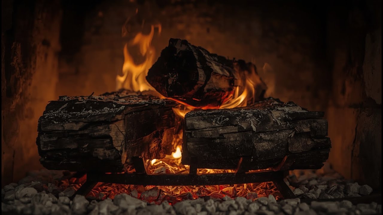 Crackling Fireplace 🔥 2 Hours of Cozy Fire Sounds (No Music)