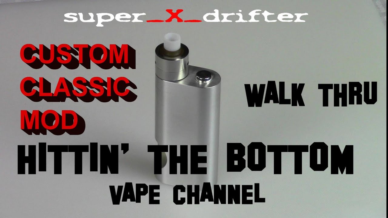 Custom Classic Mod / CC Mod mechanical bottom fed mod / high end USA made mech squonker