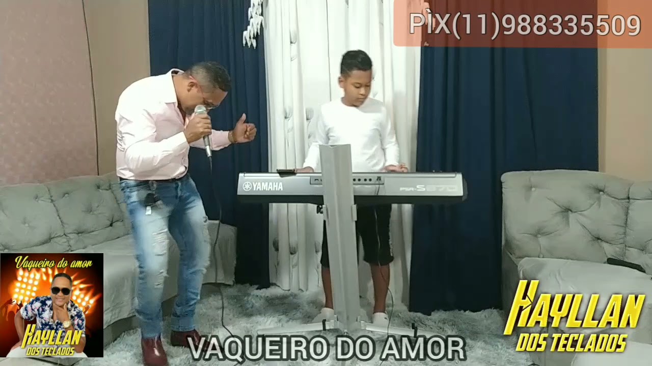 HAYLLAN DOS TECLADOS 🌵🏇 VAQUEIRO DO AMOR AO VIVO NA SALA DE CASA