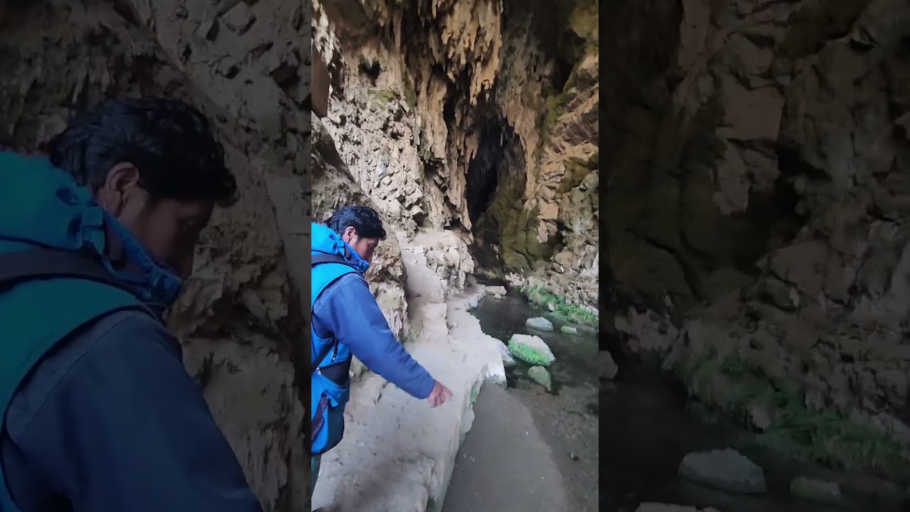 ingresando a la Gruta de Huagapo #naturaleza #naturaleza #paisajeshermosos #t&uacute;nel #rios #cascadas