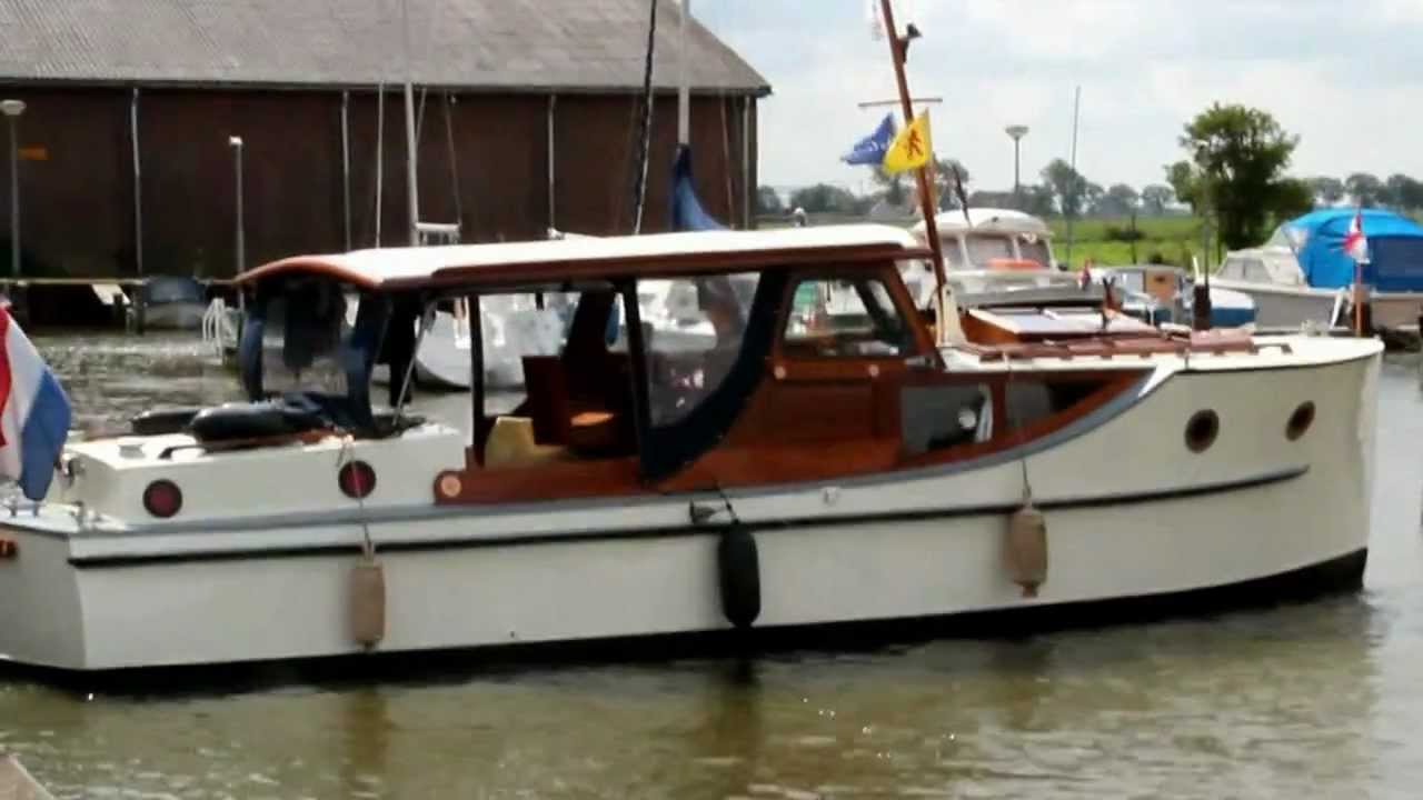 Motorboat Bakdeker Kofferdekkruiser ...Oldtimer Tour Ewijksluis | Amstelmeer Sluis Schleuse 2012