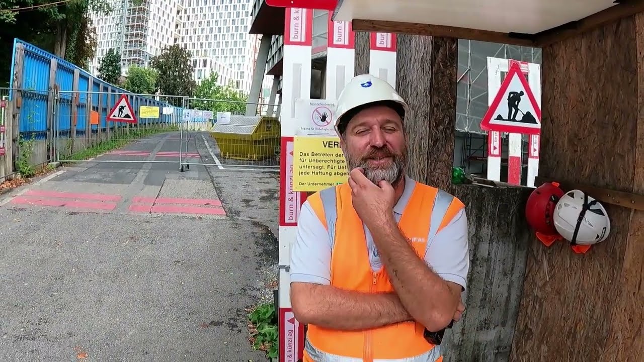 İsviçre`de bu İnşaatta ne kadar çok Türkçe konuşan var! İş sonrasi Bahçede Sohbet!