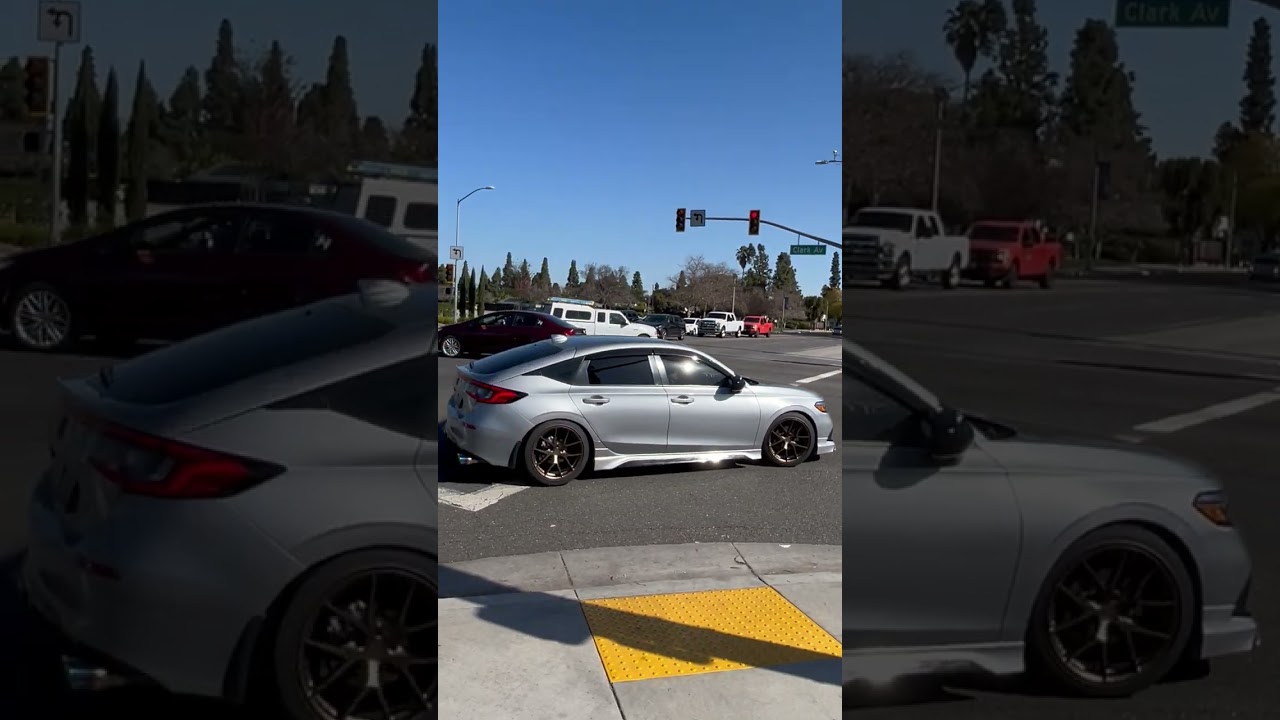 New McCain traffic lights with yellow tape backplates on Del Amo Blvd and Clark Ave