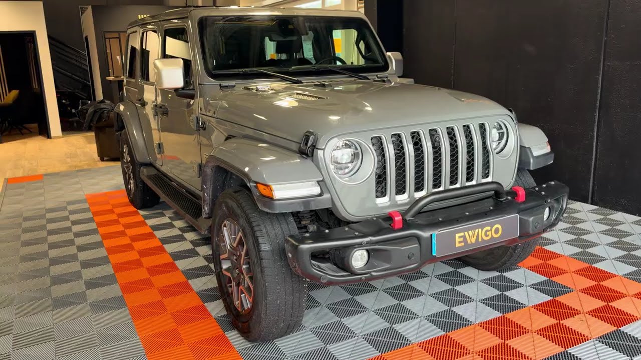 JEEP WRANGLER - 2.0 T 380H 270 4XE HYBRID PHEV 17.3KWH UNLIMITED OVERLAND AWD BVA   Ewigo ToulonEst