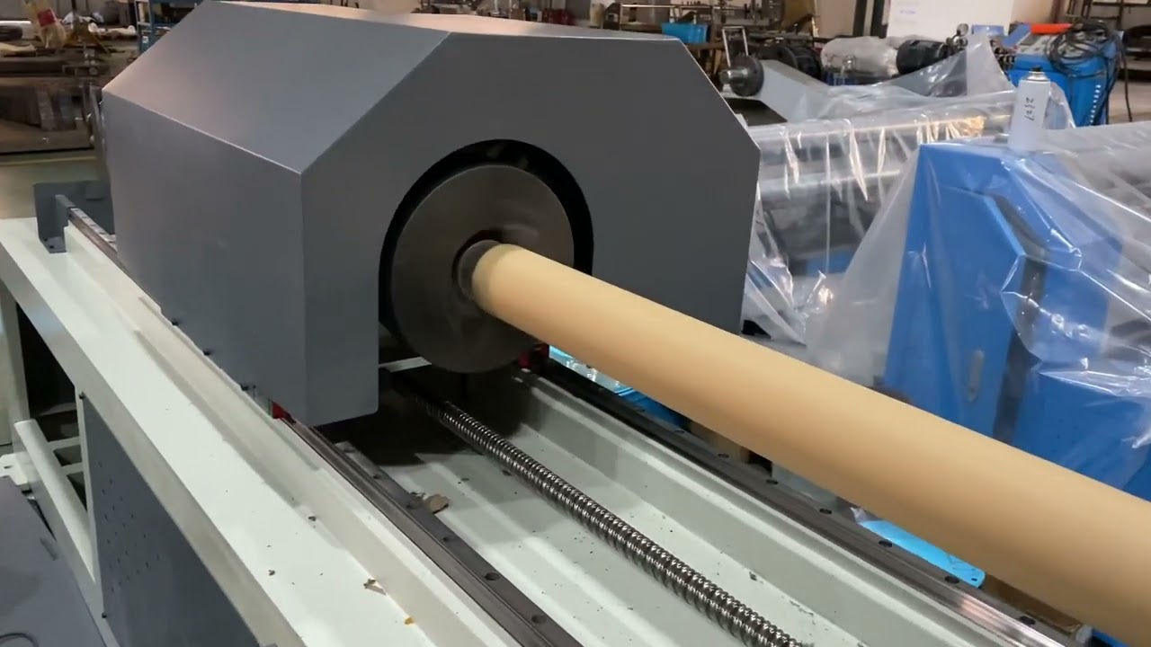 CFQG-SK-100 shaftless paper core cutter test 220402