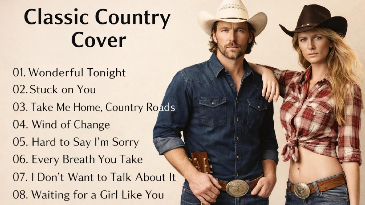 Wonderful Tonight, Stuck On You, Wind Of Change | Classic Country Cover | Timeless 70s 80s