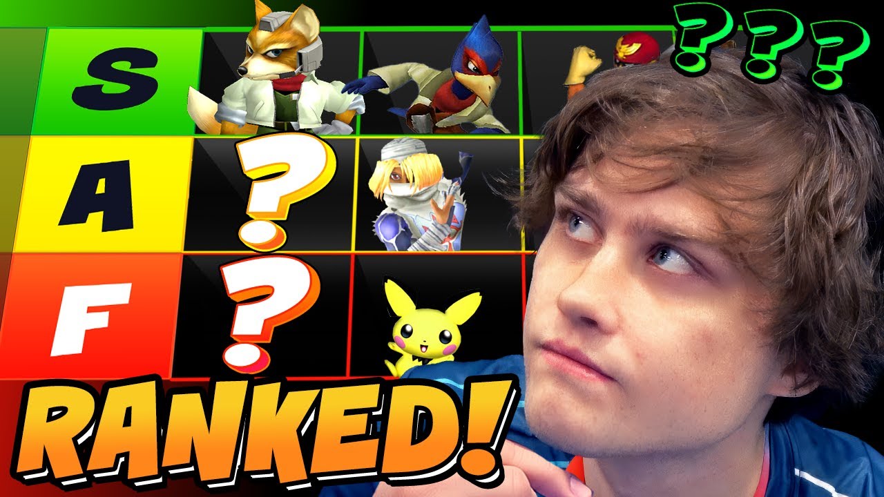 The BEST Super Smash Bros Melee Character Tier List Of All Time