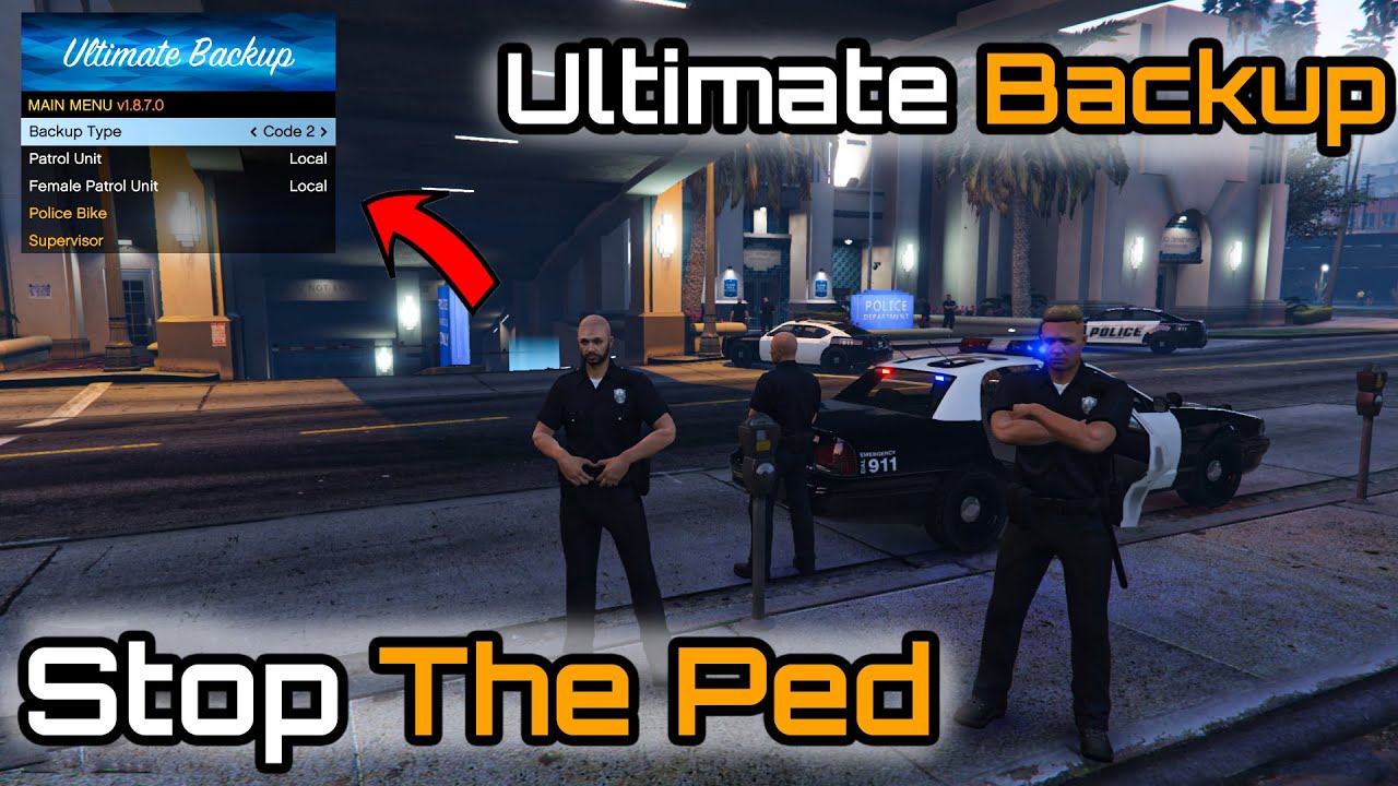 شرح تثبيت مود Stop The Ped + Ultimate Backup ( مهم لمود الشرطة )