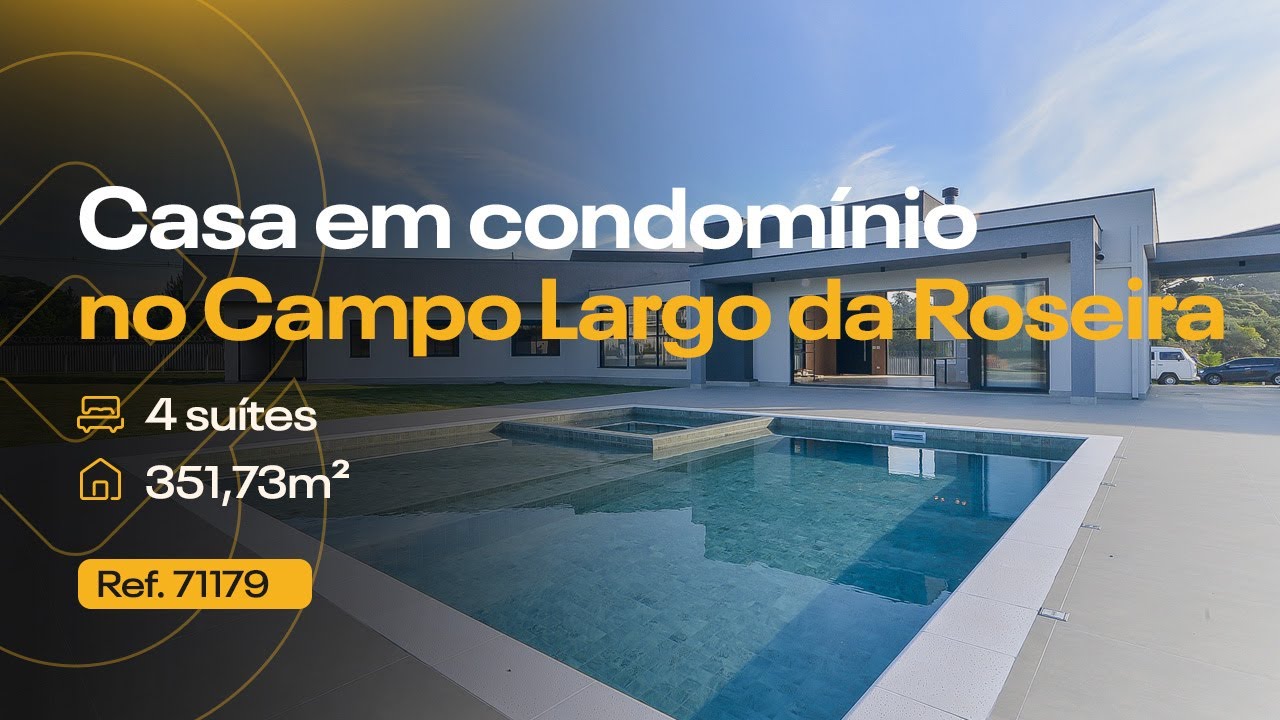 Casa com 4 su&iacute;tes no condom&iacute;nio Villagio Haras Bom Pastor, no Campo Largo da Roseira - JOTA8 Im&oacute;veis