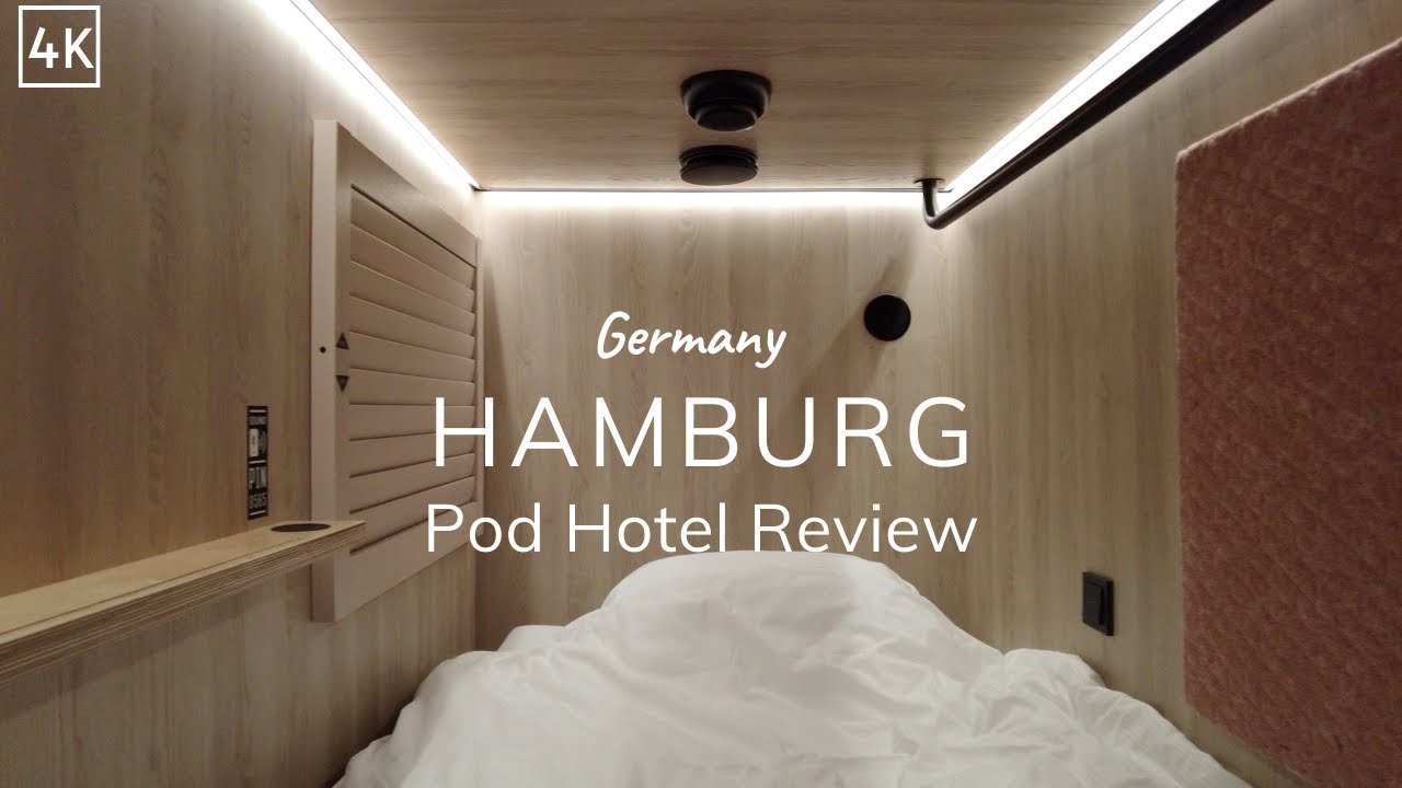 Budget Capsule Hotel 4K - Hamburg Pod Hotel Tour (60fps)