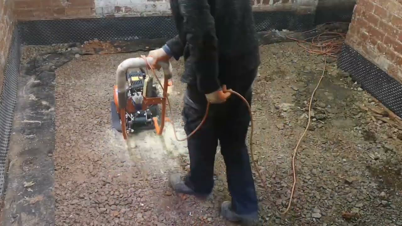 Electic Wacker plate. That isn't going to be good.