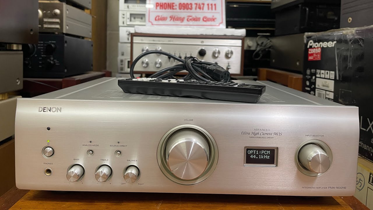 Ampli Denon Pma-1600NE 295w 100v giải mã nhạc số 32bit. Lh Hưng Trí 0903.747.111.
