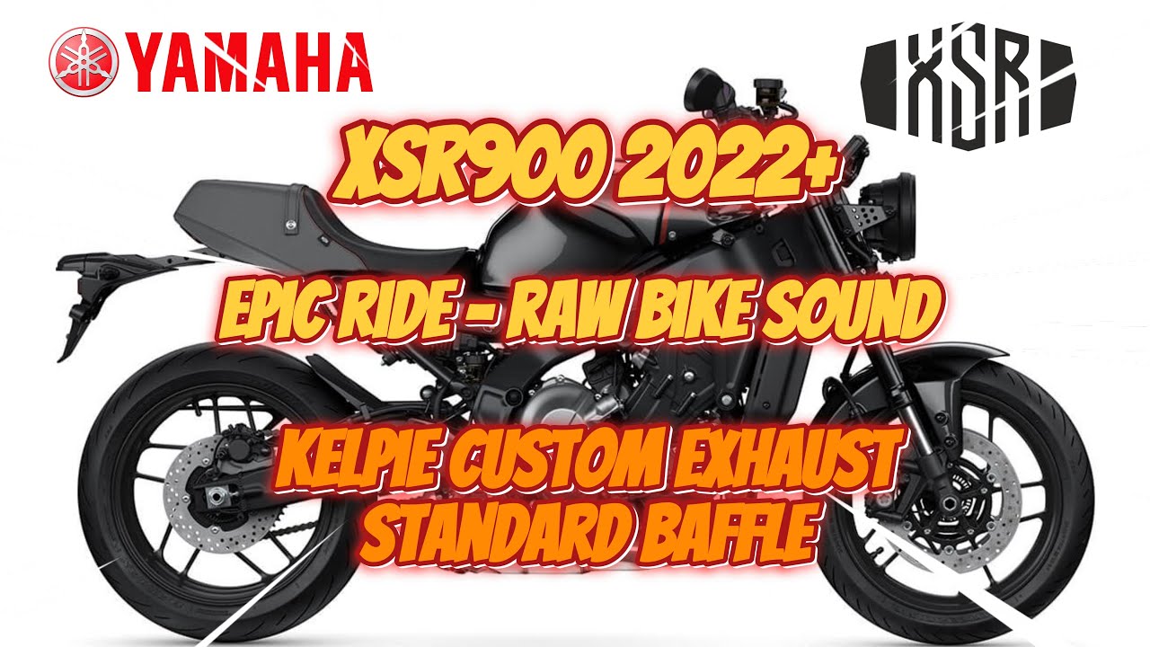 Yamaha XSR900 2022+ EPIC RIDE - RAW SOUND - Kelpie Exhaust