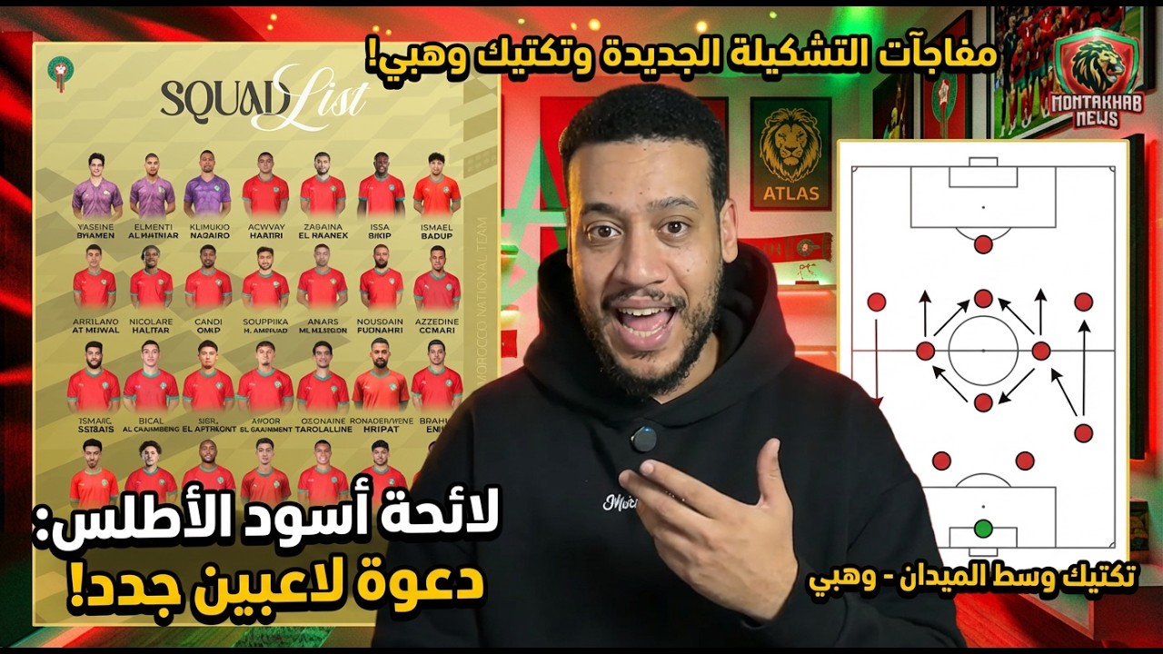 لا مكان  للعاطفه و الحنان مع محمد وهبي للعاطفه لائحة المنتخب المغربي
