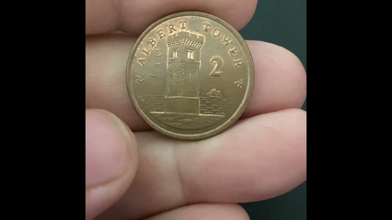 Albert tower 2 pence coin Isle of Man  #shorts