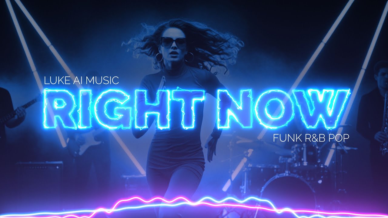 Right Now &mdash; Lyrics Visualizer | Luke Ai Music | High Energy Funk R&B Pop