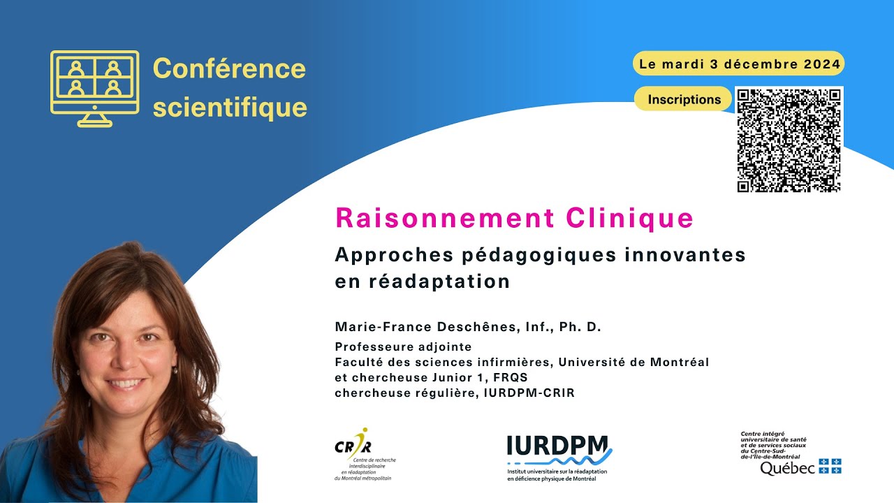 Raisonnement clinique: Approches pédagogiques innovantes en réadaptation - Marie-France Deschênes