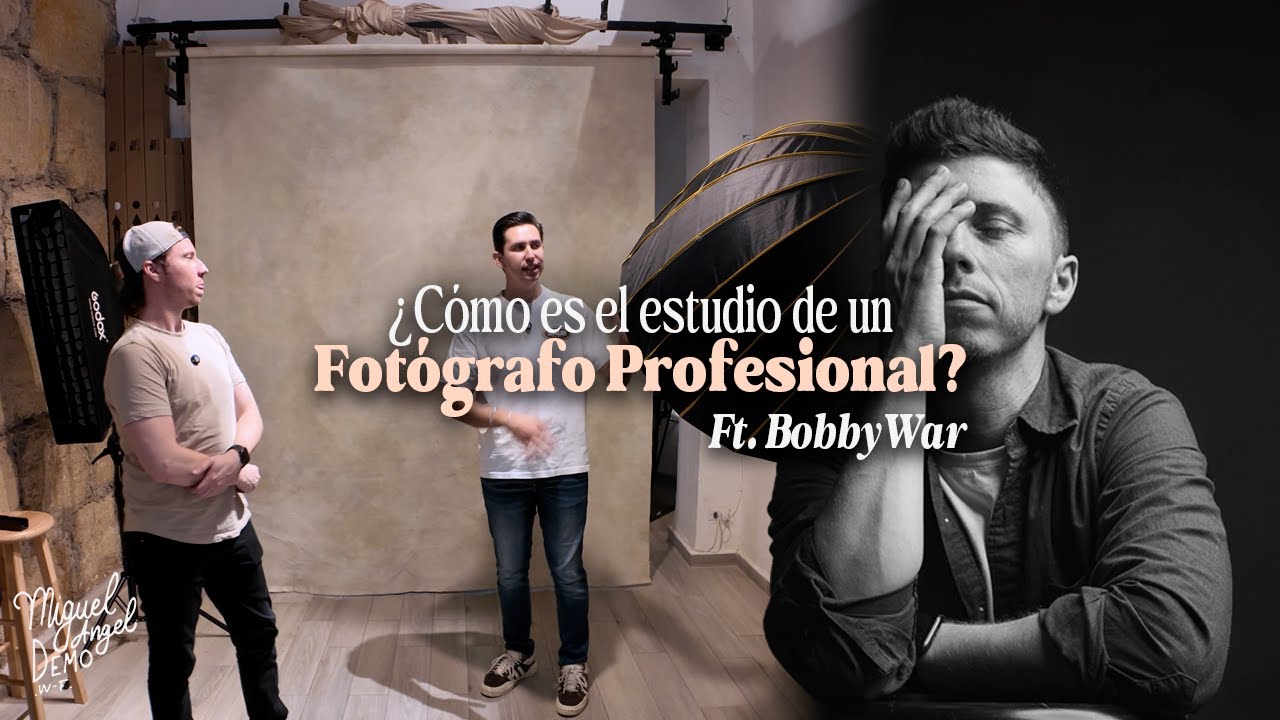 ¿Cómo es el estudio de un fotógrafo profesional? Ft. BobbyWar | Miguel Demo