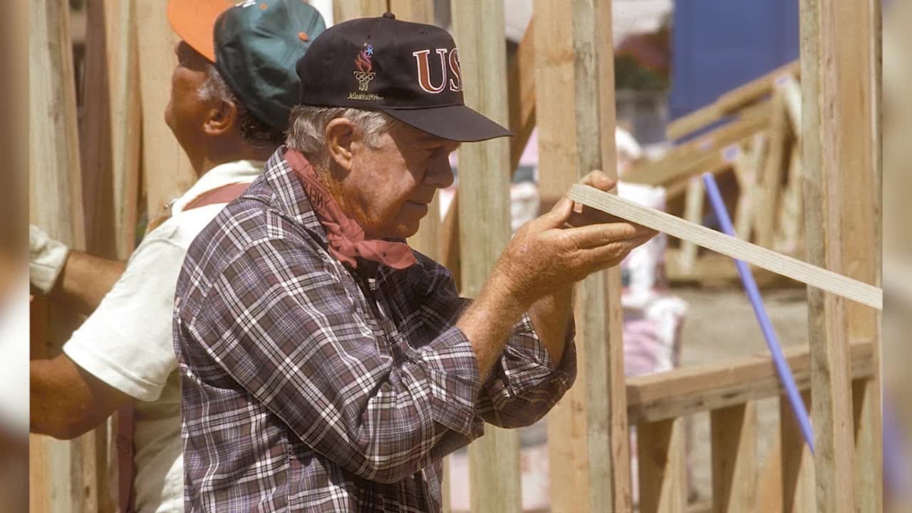 Jimmy and Rosalynn Carter spent decades building houses for Habitat for Humanity