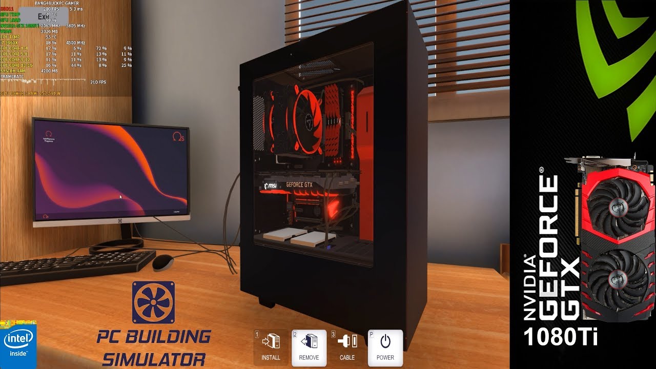 PC Building Simulator Virtual Build Test Fantastic Settings