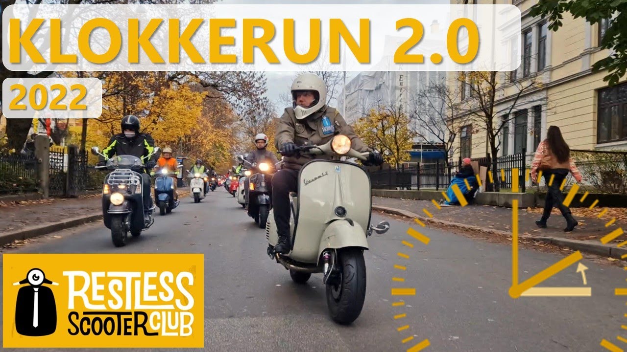 Classic Scooters Fighting Time in Oslo, Norway | Vintage Vespas, Lambrettas and more