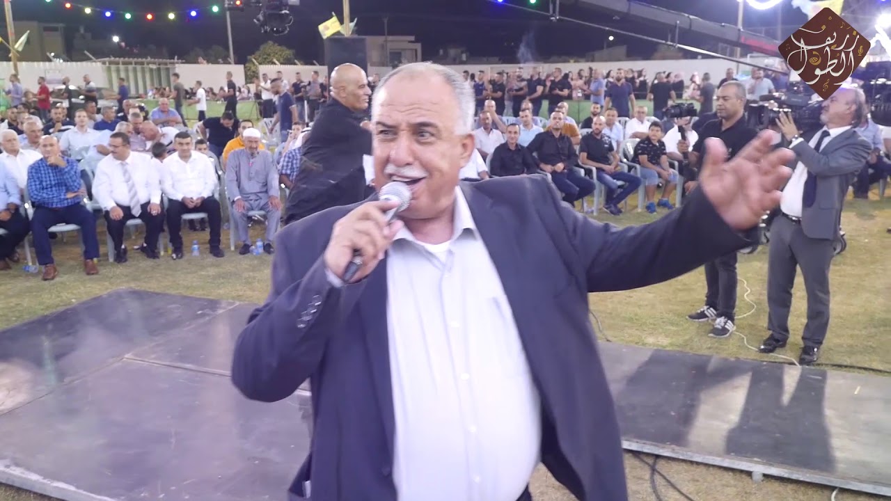 الشاعر د.موسى حافظ سحجة عربية نار من حفلة افراح ال صباح والد العريس ابو حميد قرية طرعان العريس حميد