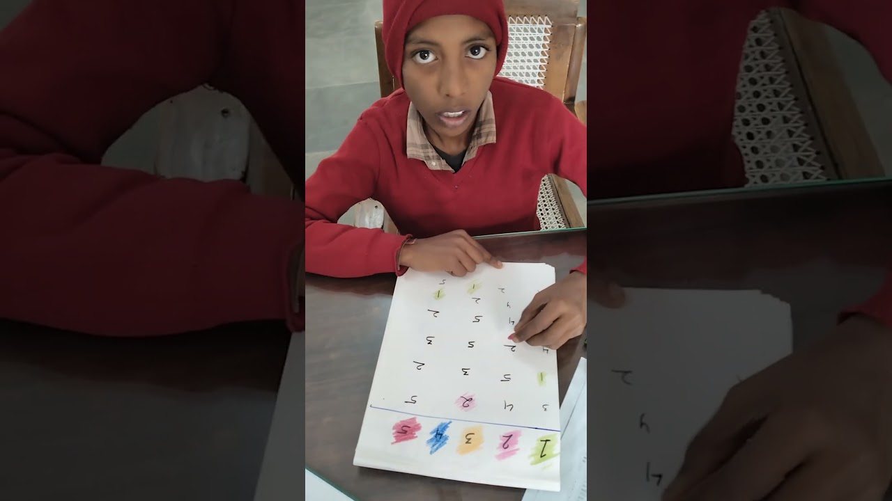 number concept and colour concept 
