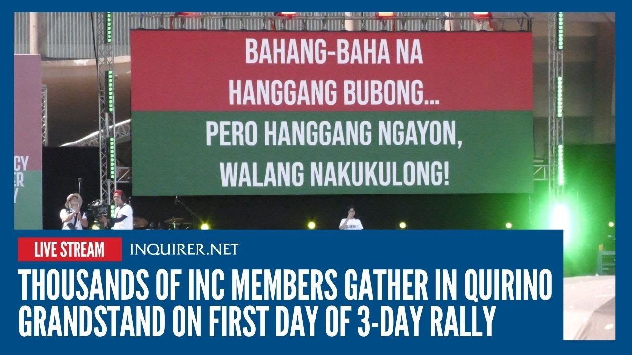 LIVE: Thousands of INC members gather in Quirino Grandstand on first day of 3-day rally
