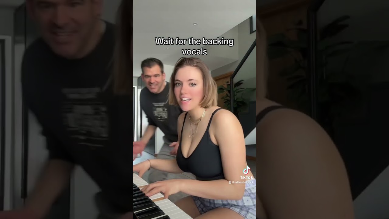 Wait for my dads backing vocals #music #singer #duet
