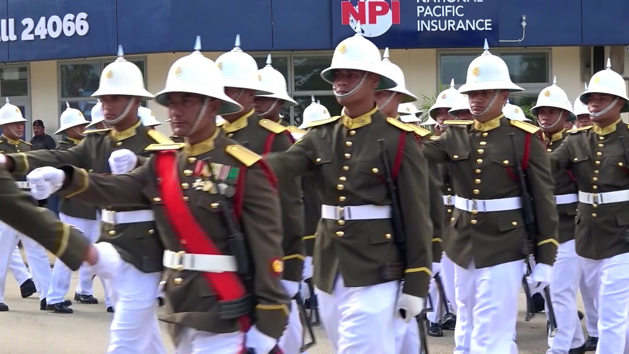 HMAF & Mass Band Military Service Marching - HM King Tupou VI 60th Birthday