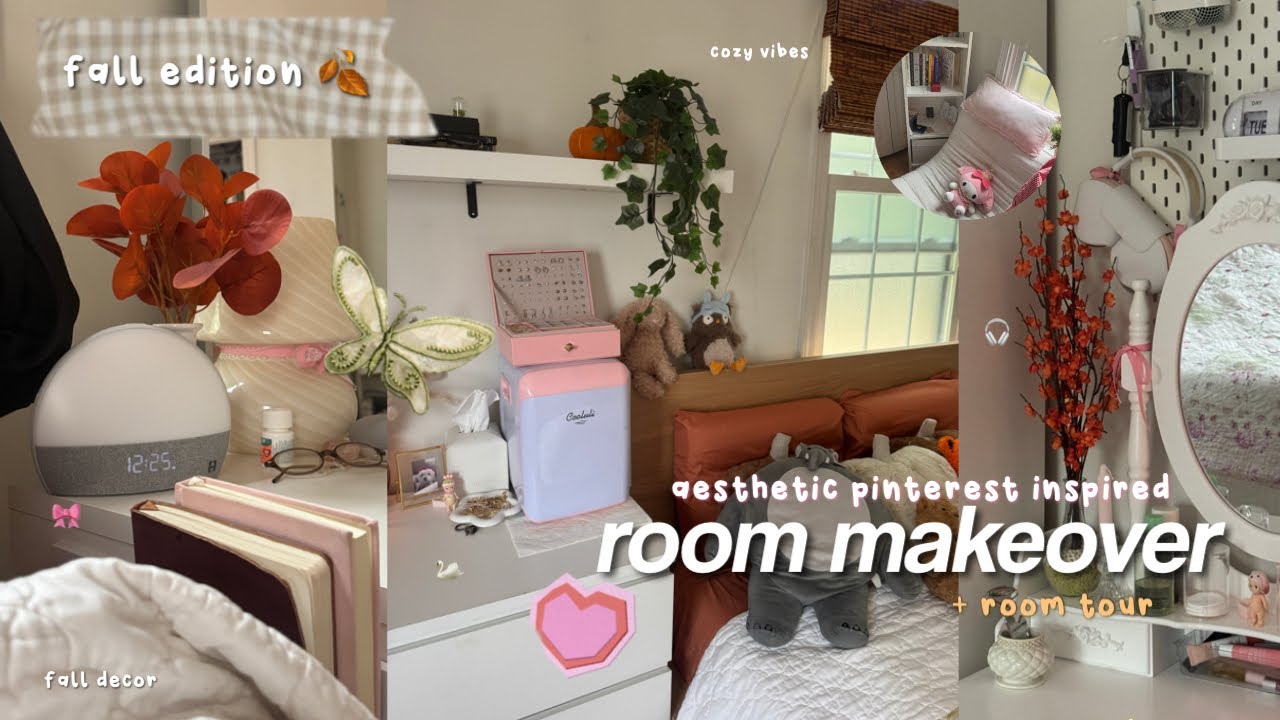 FALL ROOM MAKEOVER ☕️🍂 new decor, moving furniture *pinterest inspired*