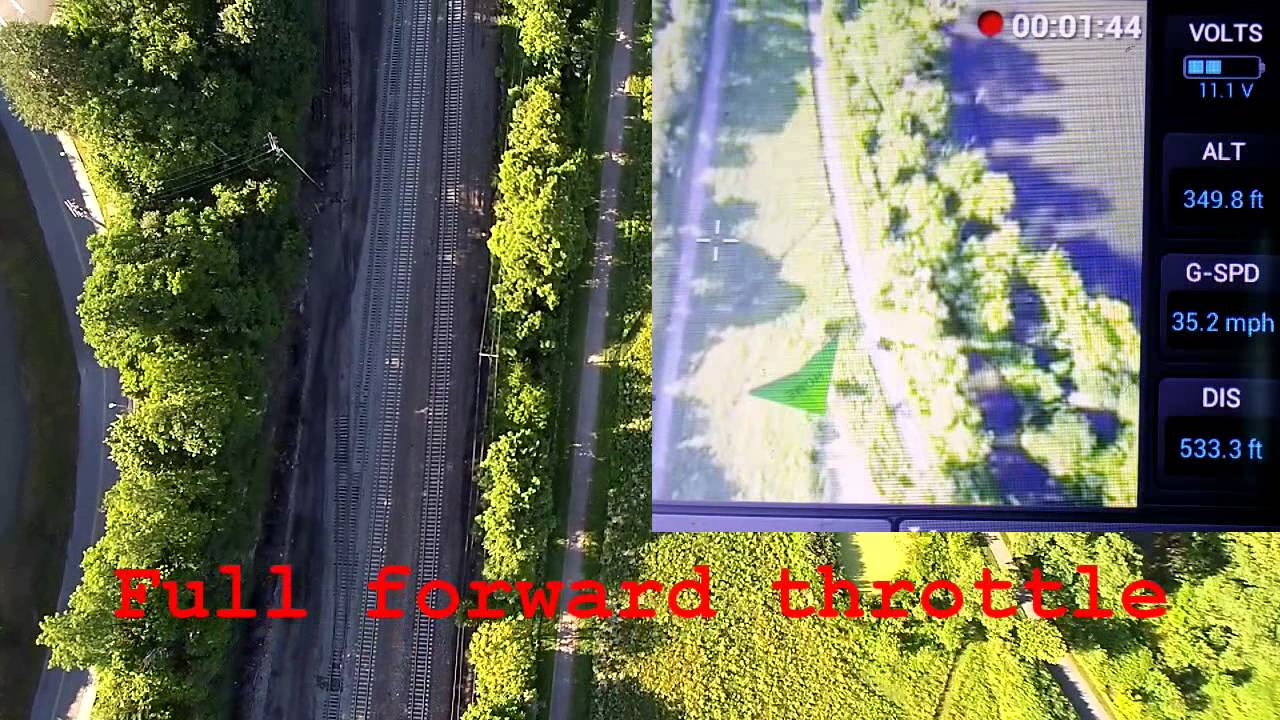 Yuneec, Q500 Typhoon speed test