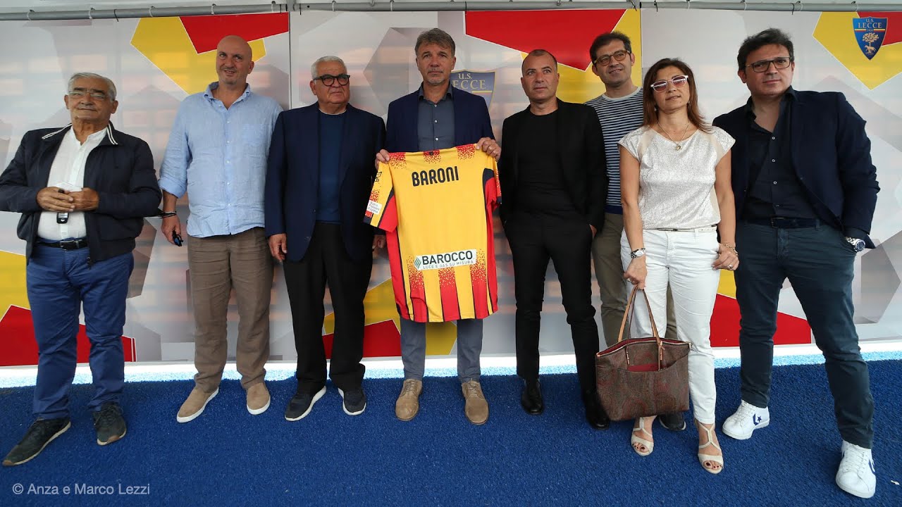 U.S. Lecce: Conferenza stampa di presentazione di mister Marco Baroni