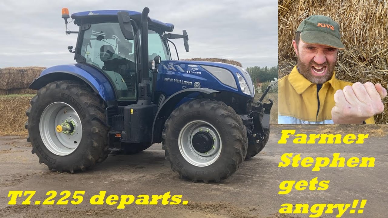 T7.225 Blue power is replaced and Farmer Stephen gets angry!