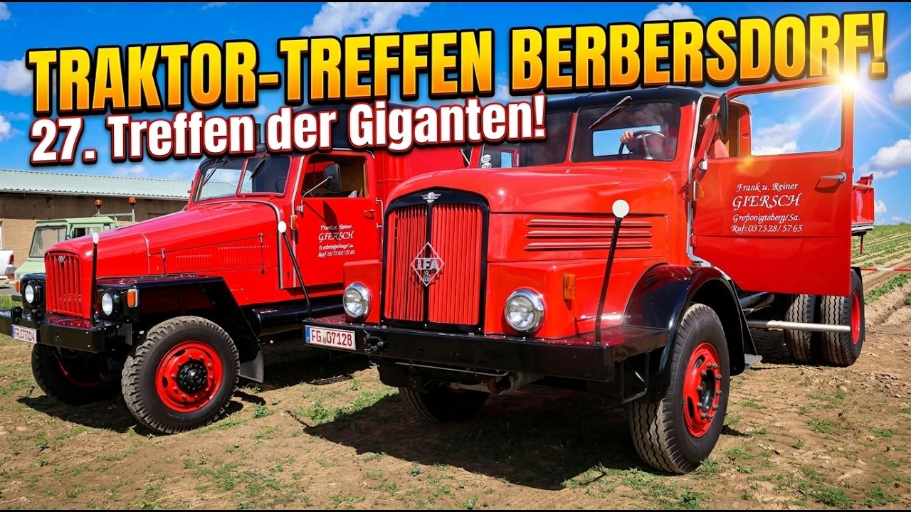 🚨 TRAKTOR-SPEKTAKEL IN BERBERSDORF! 🚨 Das 27. Treffen der Legenden. #oldtimer #ddr #tractor