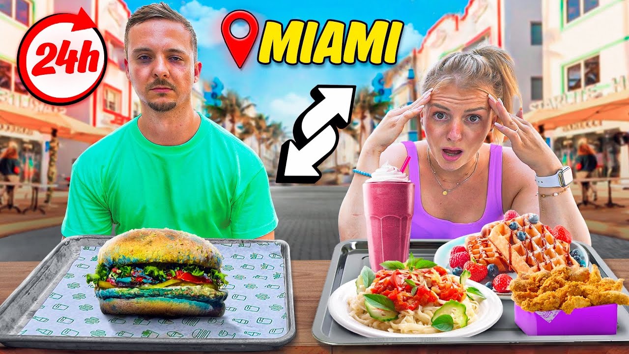 Wir tauschen 24h lang unser Essen in Miami 😂