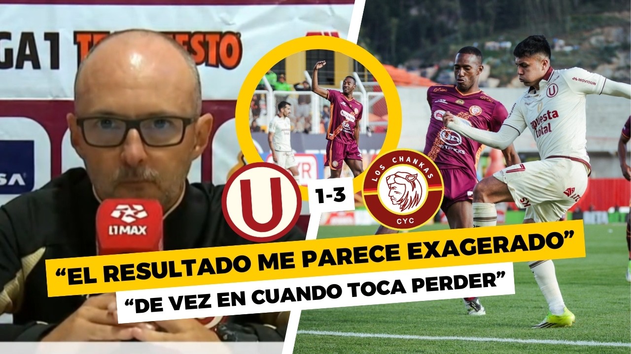 CONFERENCIA de JAVIER RABANAL tras DERROTA de UNIVERSITARIO 1-3 CHANKAS: DT NO BAJA LOS BRAZOS