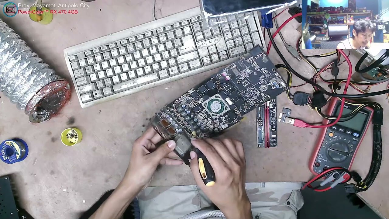 PowerColor Red Dragon Radeon™ RX 470 4GB GDDR5 - No Power, PC Not Turn ON, Shorted Mosfet, 2nd Tech