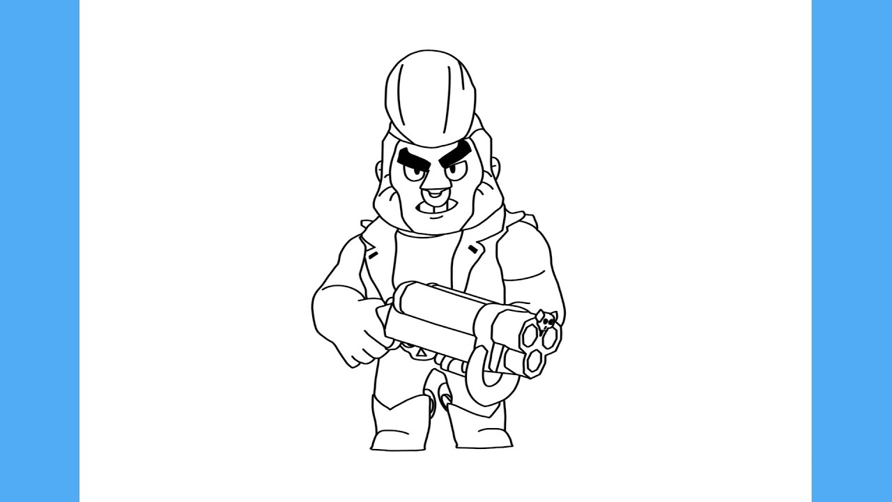 COMO DESENHAR O BULL DO BRAWL STARS
