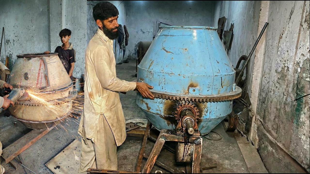 How a Giant Concrete Mixer Is Made from Scratch | Insane Factory Process