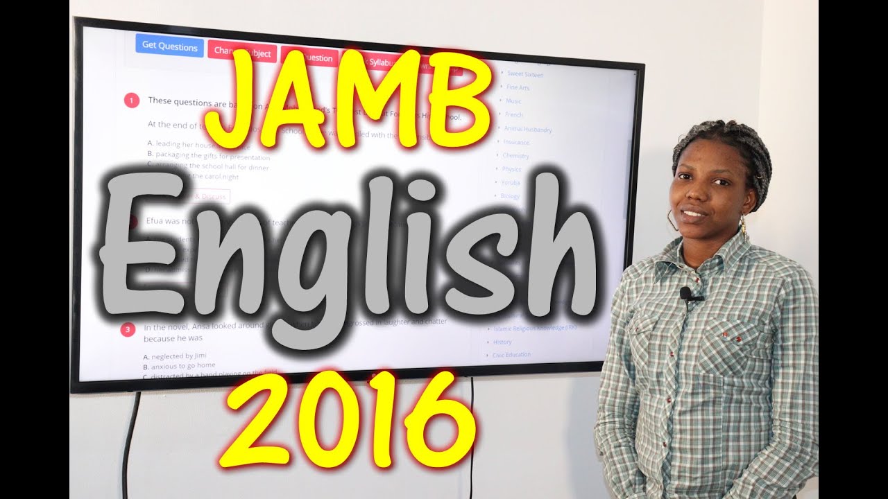 JAMB CBT English 2016 Past Questions 1 - 20