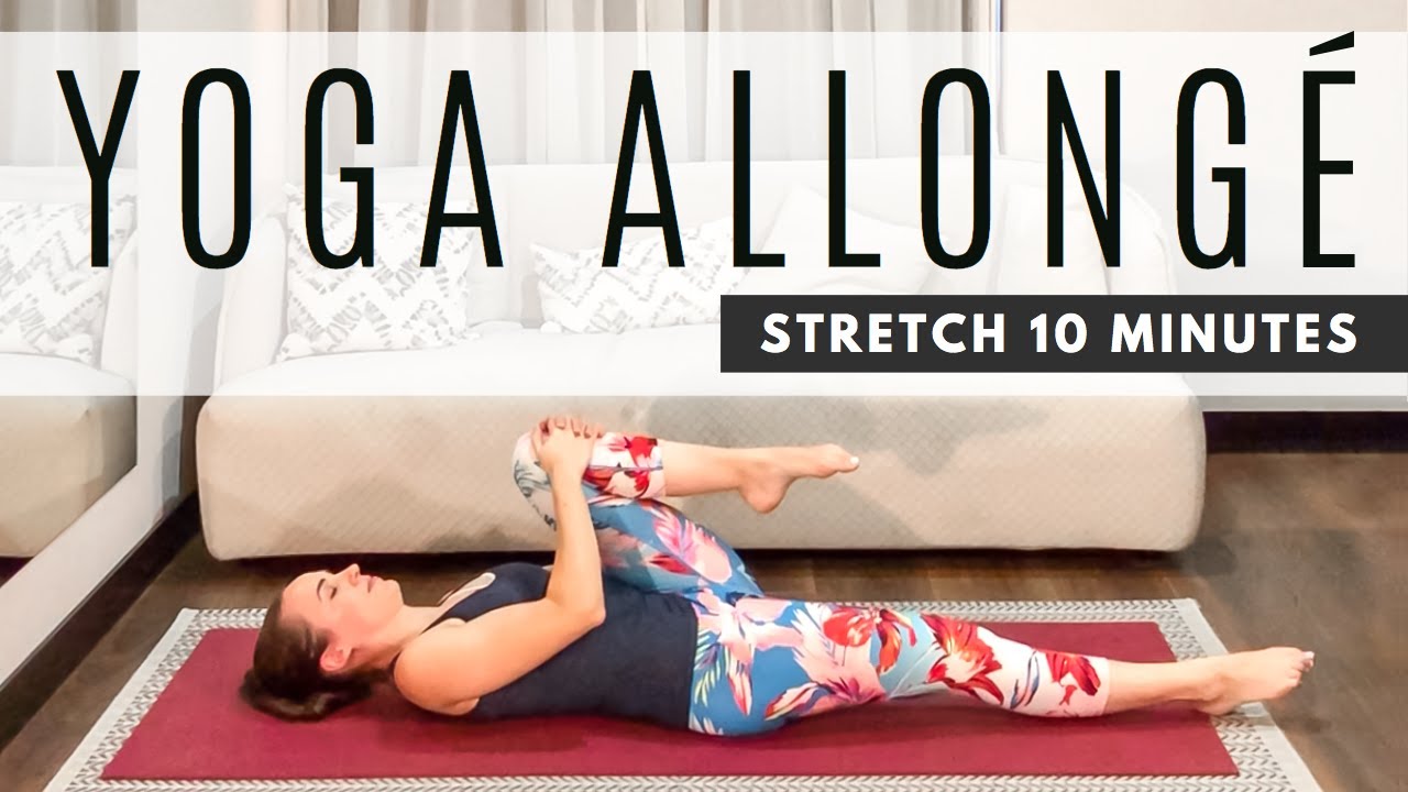 10 min Yoga ALLONGÉ pour Débutants - Étirements pour le corps entier