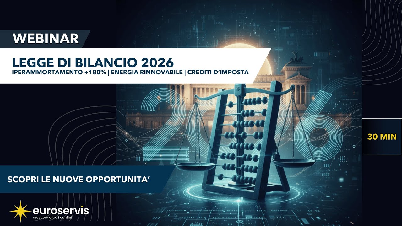 Legge di Bilancio 2026 – Novità, Iperammortamento e Agevolazioni per le Imprese