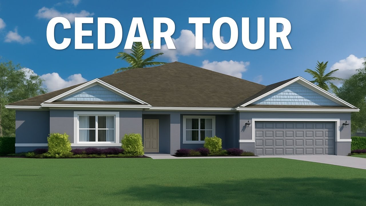 Cedar Model Home Tour | Holiday Builders New Construction in Ocala, FL